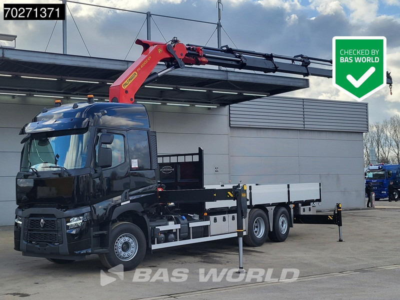 Renault C 480 6X2 NEW! Palfinger PK41002 EH Crane Kran ACC Euro 6 - Dropside/ Flatbed truck, Crane truck: picture 1 Renault C 480 6X2 NEW! Palfinger PK41002 EH Crane Kran ACC Euro 6 - Dropside/ Flatbed truck, Crane truck: picture 1