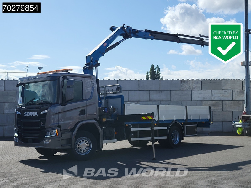 Scania P280 4X2 HMF 1420K-RC Kran Crane Automatic Euro 6 - Dropside/ Flatbed truck, Crane truck: picture 1 Scania P280 4X2 HMF 1420K-RC Kran Crane Automatic Euro 6 - Dropside/ Flatbed truck, Crane truck: picture 1