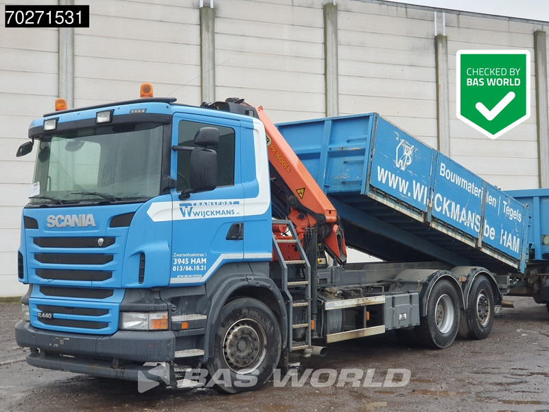 Scania R440 6X2 Palfinger PK16001 Crane Kran Lift+Lenkachse Euro 5 - Dropside/ Flatbed truck, Crane truck: picture 1 Scania R440 6X2 Palfinger PK16001 Crane Kran Lift+Lenkachse Euro 5 - Dropside/ Flatbed truck, Crane truck: picture 1