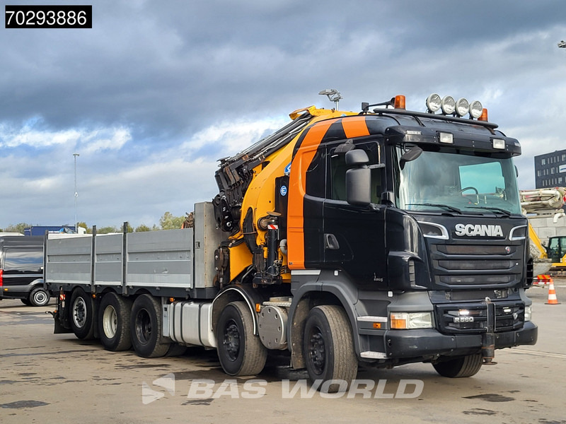 Dropside/ Flatbed truck, Crane truck Scania R560 R 10X4 EFFER 655 / 6S Crane +Jib Winch 3-Pedals Lift+Steering-Axle Retarder Euro 5: picture 12 Dropside/ Flatbed truck, Crane truck Scania R560 R 10X4 EFFER 655 / 6S Crane +Jib Winch 3-Pedals Lift+Steering-Axle Retarder Euro 5: picture 12