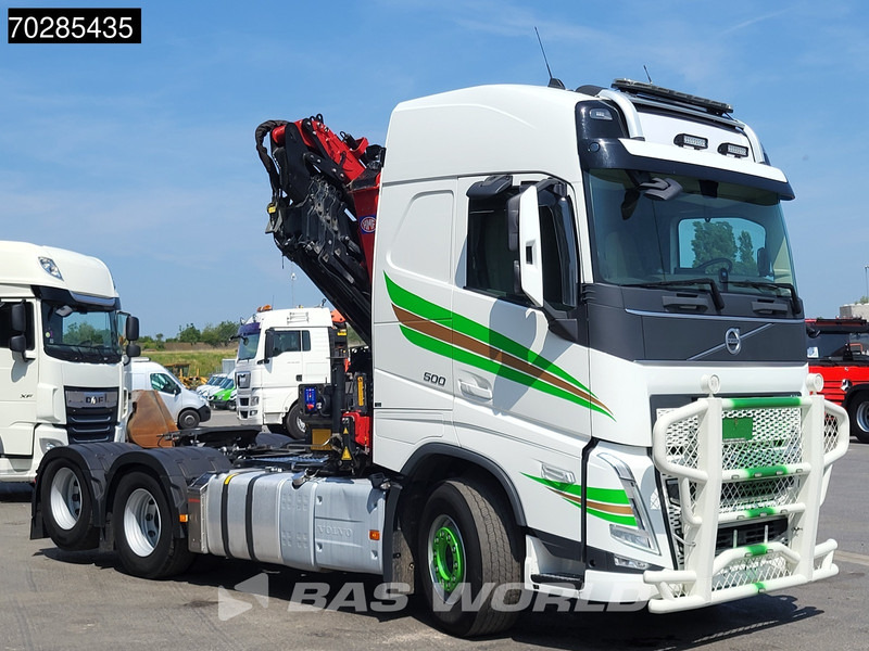 Tractor unit Volvo FH 500 FH 6X4 Full-Air Liftachse HMF 2820K-RCS Crane+JIB Remote Control I-ParkCool VDS LED Kran: picture 12
