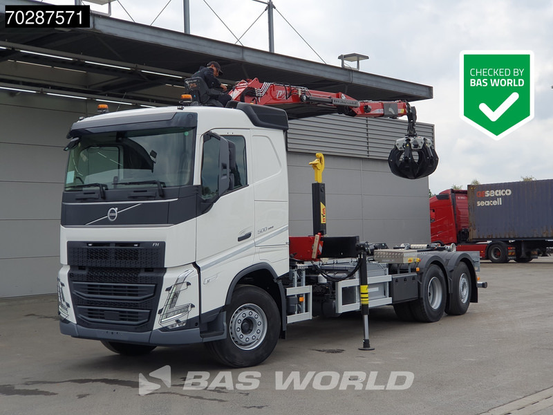 Volvo FH 500 6X2 Penz Crane 15Z9.50R HYVA 20-57-S Hooklift Lift+steering Automatic Euro 6 - Hook lift truck, Crane truck: picture 3 Volvo FH 500 6X2 Penz Crane 15Z9.50R HYVA 20-57-S Hooklift Lift+steering Automatic Euro 6 - Hook lift truck, Crane truck: picture 3
