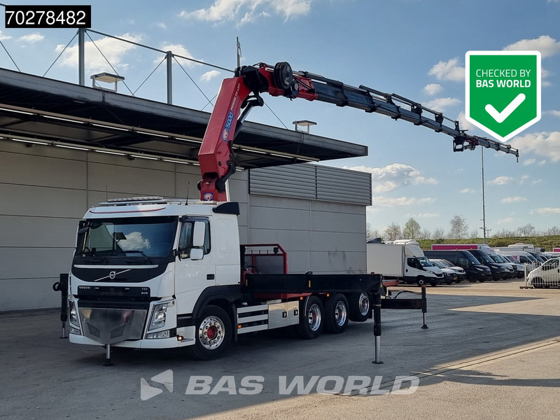Volvo FM 500 8X4 HMF5020 K6 + Fly Jib Lift+Lenkachse Crane Kran Euro 6 - Dropside/ Flatbed truck, Crane truck: picture 1 Volvo FM 500 8X4 HMF5020 K6 + Fly Jib Lift+Lenkachse Crane Kran Euro 6 - Dropside/ Flatbed truck, Crane truck: picture 1