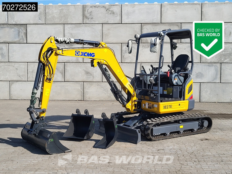 XCMG XE27 E 3 BUCKETS - KUBOTA ENGINE - Mini excavator: picture 1 XCMG XE27 E 3 BUCKETS - KUBOTA ENGINE - Mini excavator: picture 1