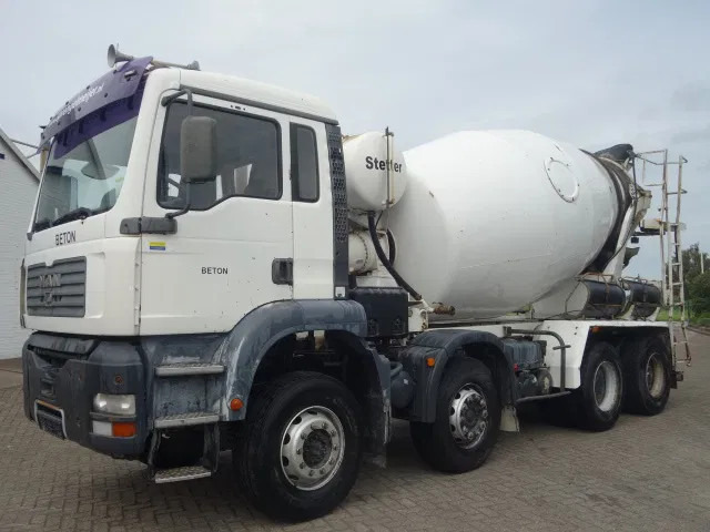 MAN TGA 35.360 8X4 MIXER STEEL SPRINGS BIG AXELS MANUAL POMP - Concrete mixer truck: picture 2 MAN TGA 35.360 8X4 MIXER STEEL SPRINGS BIG AXELS MANUAL POMP - Concrete mixer truck: picture 2