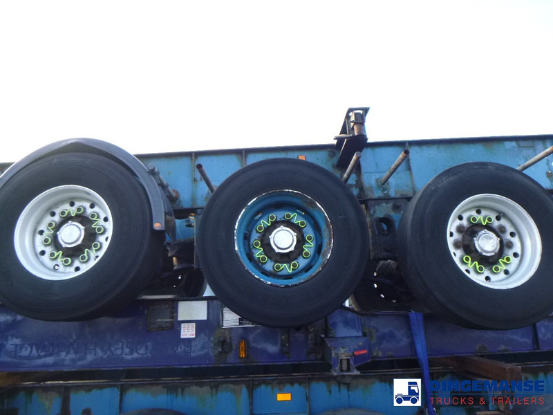 Container transporter/ Swap body truck Crane Fruehauf Stack - 3 x container trailer 20-20-30-40 ft: picture 10