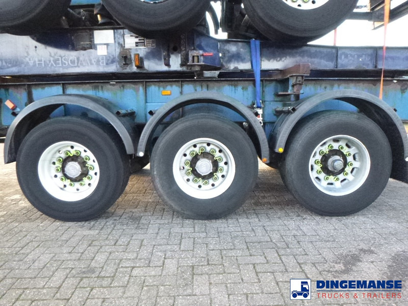Container transporter/ Swap body truck Crane Fruehauf Stack - 3 x container trailer 20-20-30-40 ft: picture 11