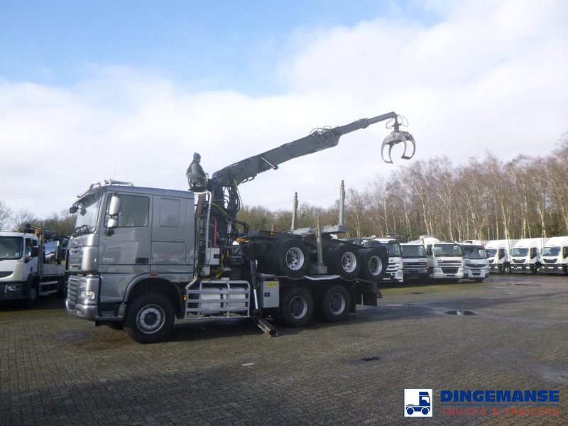 DAF XF 105.510 6x4 + Loglift F281S83 crane / timber truck + dolly - Crane truck: picture 3 DAF XF 105.510 6x4 + Loglift F281S83 crane / timber truck + dolly - Crane truck: picture 3