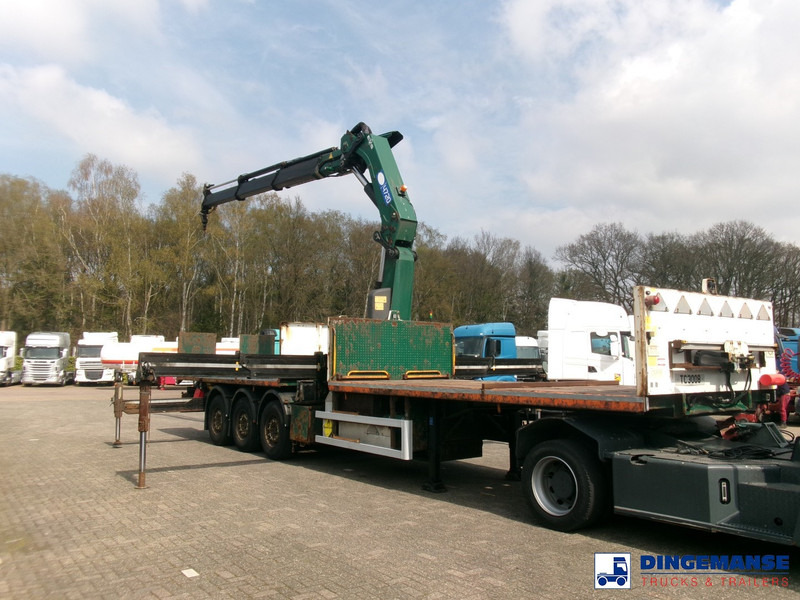 Massey Platform trailer + HMF 4720 K3 crane - Dropside/ Flatbed truck, Crane truck: picture 2 Massey Platform trailer + HMF 4720 K3 crane - Dropside/ Flatbed truck, Crane truck: picture 2