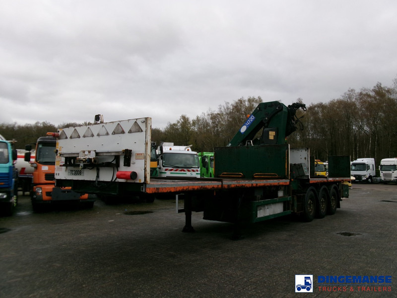 Massey Platform trailer + HMF 4720 K3 crane - Dropside/ Flatbed truck, Crane truck: picture 5 Massey Platform trailer + HMF 4720 K3 crane - Dropside/ Flatbed truck, Crane truck: picture 5