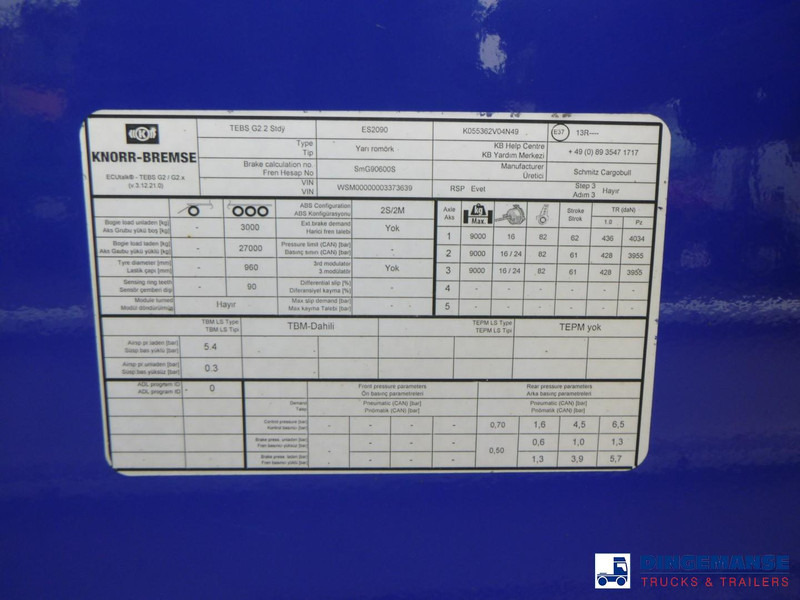 Container transporter/ Swap body semi-trailer Schmitz Cargobull 3-axle container trailer 20-30-40-45 ft: picture 12 Container transporter/ Swap body semi-trailer Schmitz Cargobull 3-axle container trailer 20-30-40-45 ft: picture 12