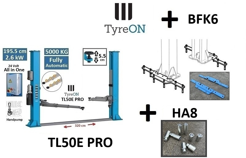 2 columns car lift 5T + base reinforcement kit - Workshop equipment: picture 1 2 columns car lift 5T + base reinforcement kit - Workshop equipment: picture 1