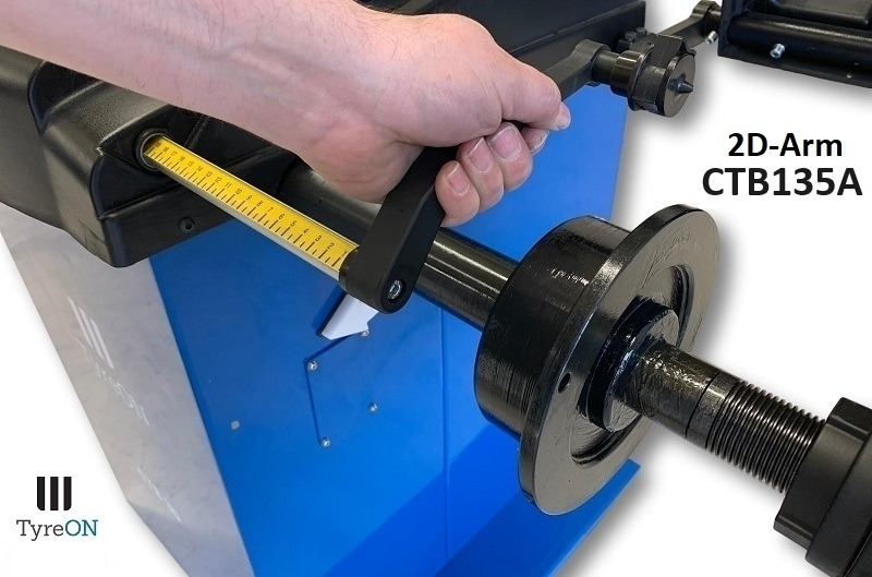 CTB135A wheel balancer - 5 ALU and 2 Steel programs - Auto input Distance + Diameter + Width - 230V - Workshop equipment: picture 4 CTB135A wheel balancer - 5 ALU and 2 Steel programs - Auto input Distance + Diameter + Width - 230V - Workshop equipment: picture 4