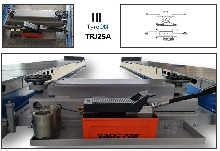 TRJ25A air-hydraulic rolling axle jack 2.5T- Height adjustable adapters - Workshop equipment: picture 4 TRJ25A air-hydraulic rolling axle jack 2.5T- Height adjustable adapters - Workshop equipment: picture 4