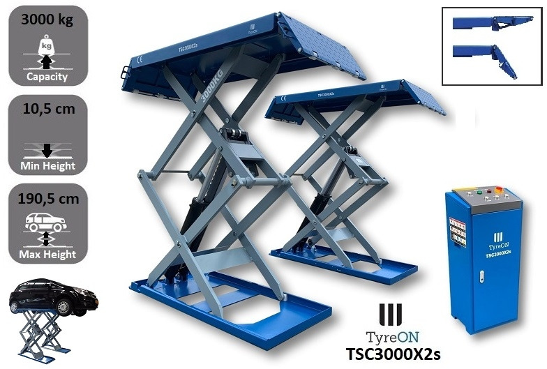 TSC3000X2s full rise scissorlift - mechanical lock - Workshop equipment: picture 1 TSC3000X2s full rise scissorlift - mechanical lock - Workshop equipment: picture 1
