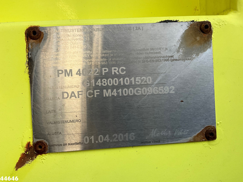 Lease a DAF FA CF 340 Euro 6 NTM 14.6m³ + PM 4 Tonmeter laadkraan DAF FA CF 340 Euro 6 NTM 14.6m³ + PM 4 Tonmeter laadkraan: picture 19