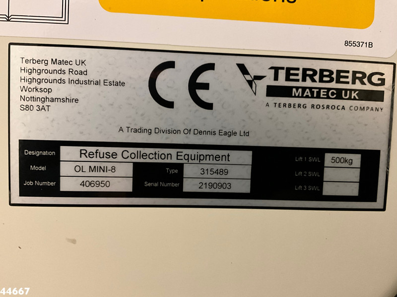 Garbage truck DAF FA LF 230 Euro 6 RHD Terberg 8m³ Just 67.505 Km!: picture 17 Garbage truck DAF FA LF 230 Euro 6 RHD Terberg 8m³ Just 67.505 Km!: picture 17