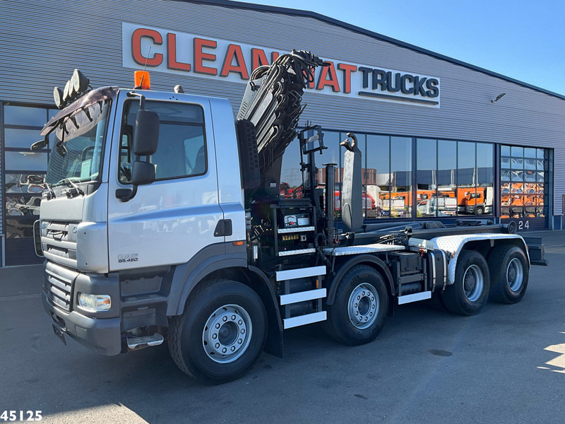 Hook lift truck, Crane truck DAF FAD 85 CF 460 8x4 Hiab 16 Tonmeter laadkraan: picture 6