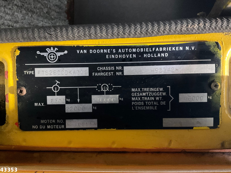 Lease a DAF FTS 2600 DKA 310 Manuel Full Steel Bergingsvoertuig DAF FTS 2600 DKA 310 Manuel Full Steel Bergingsvoertuig: picture 15