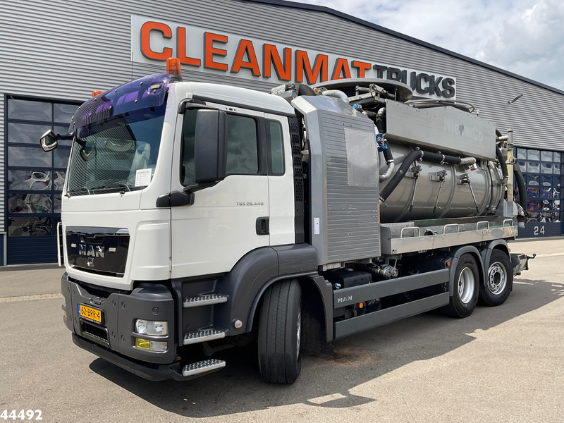 Vacuum truck MAN TGS 28.440 FFG Flensburger 12,5m³ Saug/Spul combi Waterrecycling: picture 8