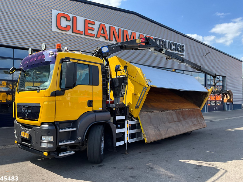 MAN TGS 35.400 8x4 Manual HMF 16 Tm Z-kraan - Tipper, Crane truck: picture 1 MAN TGS 35.400 8x4 Manual HMF 16 Tm Z-kraan - Tipper, Crane truck: picture 1