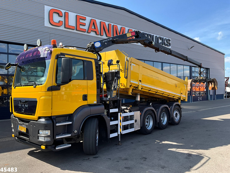 MAN TGS 35.400 8x4 Manual HMF 16 Tm Z-kraan - Tipper, Crane truck: picture 3 MAN TGS 35.400 8x4 Manual HMF 16 Tm Z-kraan - Tipper, Crane truck: picture 3