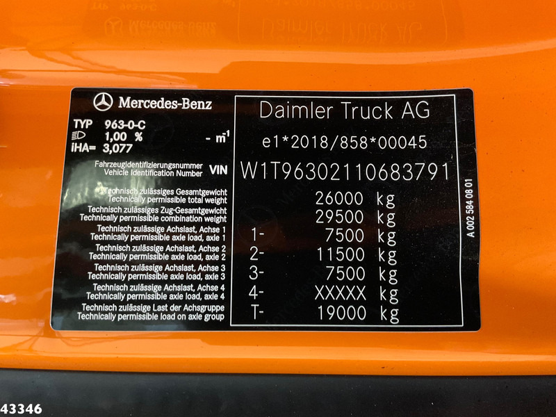 Garbage truck Mercedes-Benz Actros 2533 Terberg RosRoca 21m³: picture 18