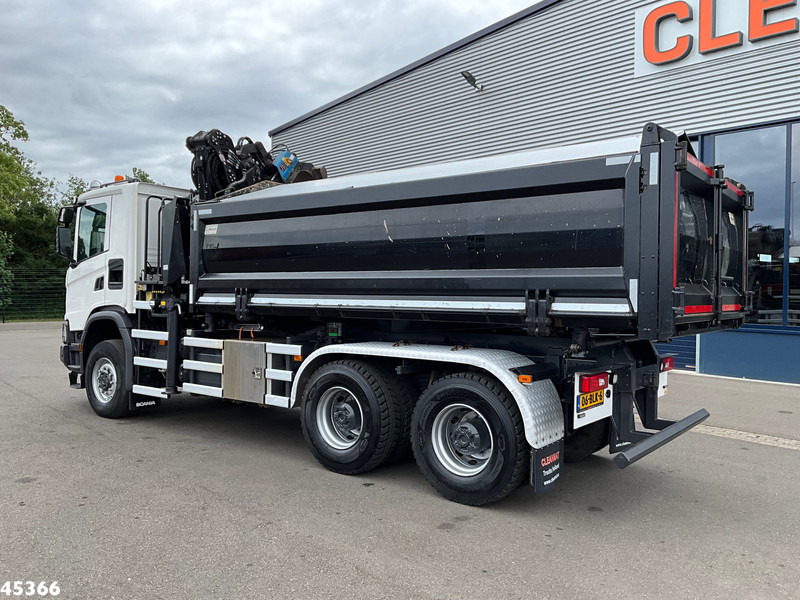 Tipper, Crane truck Scania G 410 6x6 Euro 6 Palfinger 17 Tonmeter Z-kraan: picture 7