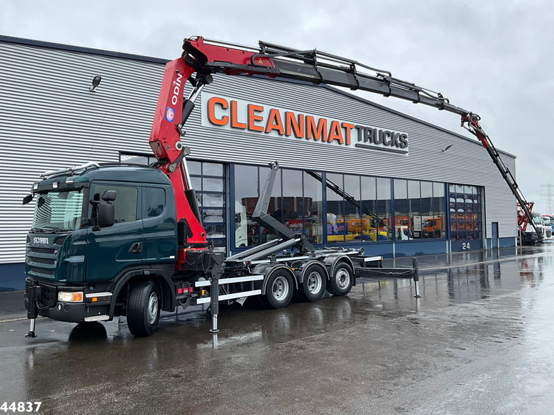 Scania G480 8x4 HMF 60 Tonmeter laadkraan + Fly-jib - Hook lift truck, Crane truck: picture 1 Scania G480 8x4 HMF 60 Tonmeter laadkraan + Fly-jib - Hook lift truck, Crane truck: picture 1