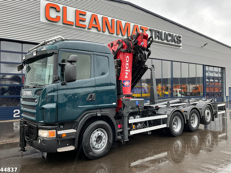Scania G480 8x4 HMF 60 Tonmeter laadkraan + Fly-jib - Hook lift truck, Crane truck: picture 2 Scania G480 8x4 HMF 60 Tonmeter laadkraan + Fly-jib - Hook lift truck, Crane truck: picture 2