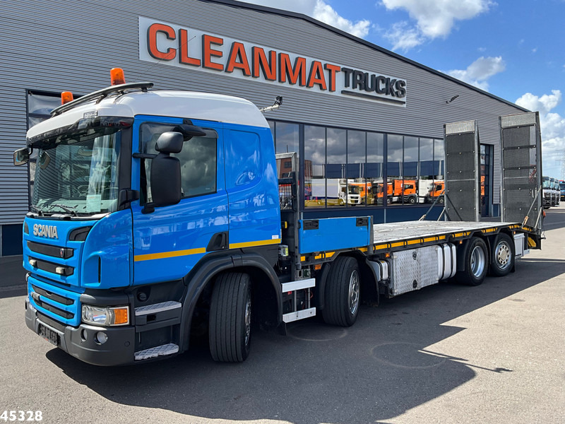 Scania P 410 8x2 Euro 6 Retarder Autotransporter met hydraulische oprijrampen - Autotransporter truck: picture 1 Scania P 410 8x2 Euro 6 Retarder Autotransporter met hydraulische oprijrampen - Autotransporter truck: picture 1