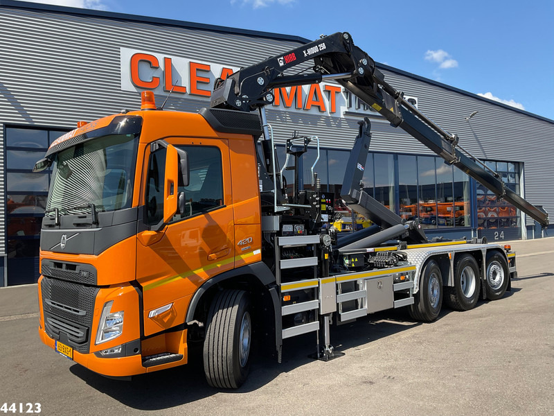 Volvo FM 420 8x2 Hiab 25 Tonmeter laadkraan Welvaarts laadkraan weegsysteem - Hook lift truck, Crane truck: picture 1 Volvo FM 420 8x2 Hiab 25 Tonmeter laadkraan Welvaarts laadkraan weegsysteem - Hook lift truck, Crane truck: picture 1