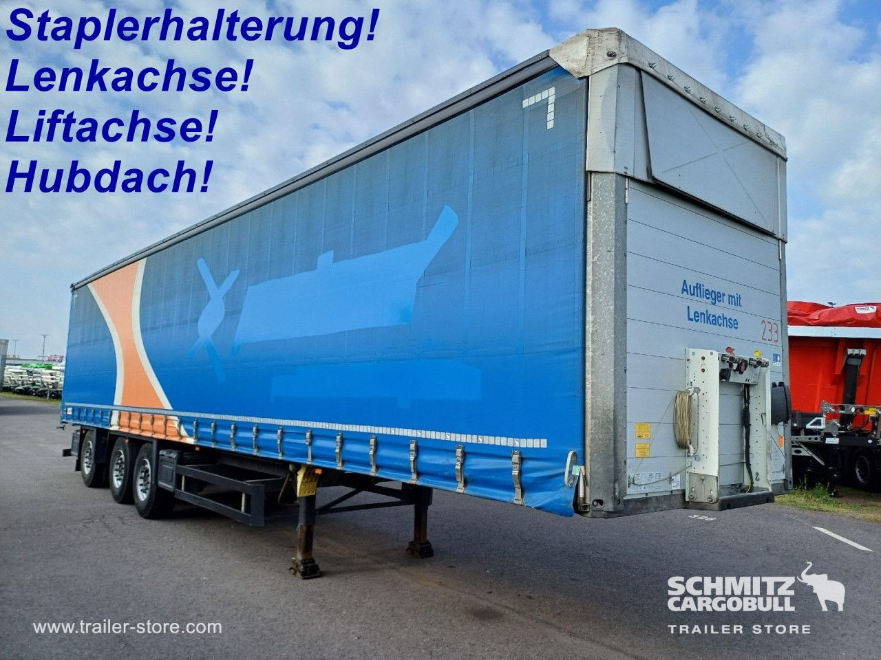 SCHMITZ Auflieger Curtainsider Standard Forklift holder - Curtainsider semi-trailer: picture 1 SCHMITZ Auflieger Curtainsider Standard Forklift holder - Curtainsider semi-trailer: picture 1
