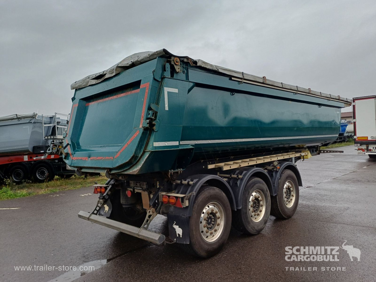 Tipper semi-trailer SCHMITZ Auflieger Kipper Stahlrundmulde 24m³: picture 8
