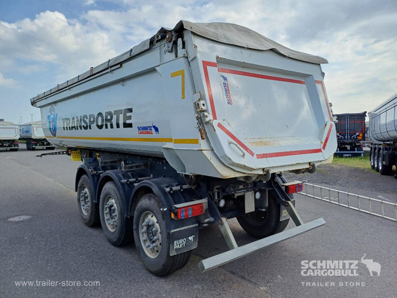 SCHMITZ Auflieger Kipper Stahlrundmulde 24m³ - Tipper semi-trailer: picture 4 SCHMITZ Auflieger Kipper Stahlrundmulde 24m³ - Tipper semi-trailer: picture 4