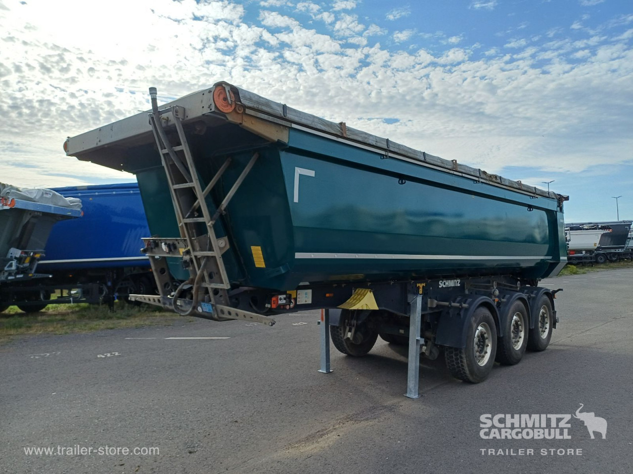 Tipper semi-trailer SCHMITZ Auflieger Kipper Stahlrundmulde 24m³: picture 7