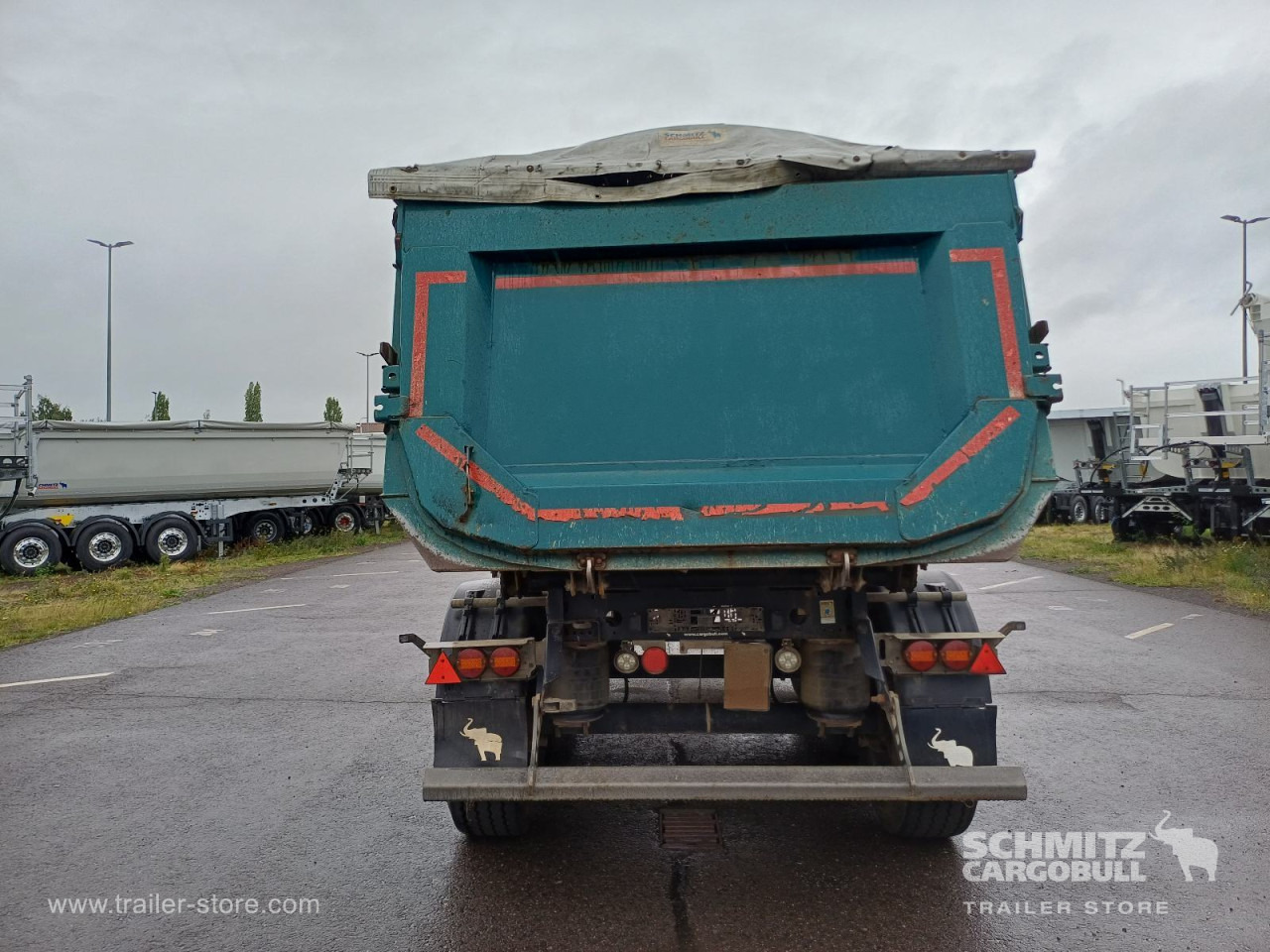 Tipper semi-trailer SCHMITZ Auflieger Kipper Stahlrundmulde 24m³: picture 9
