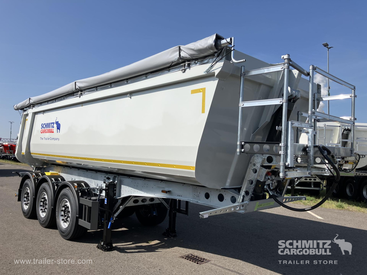 SCHMITZ Auflieger Kipper Stahlrundmulde 29m³ - Tipper semi-trailer: picture 1 SCHMITZ Auflieger Kipper Stahlrundmulde 29m³ - Tipper semi-trailer: picture 1