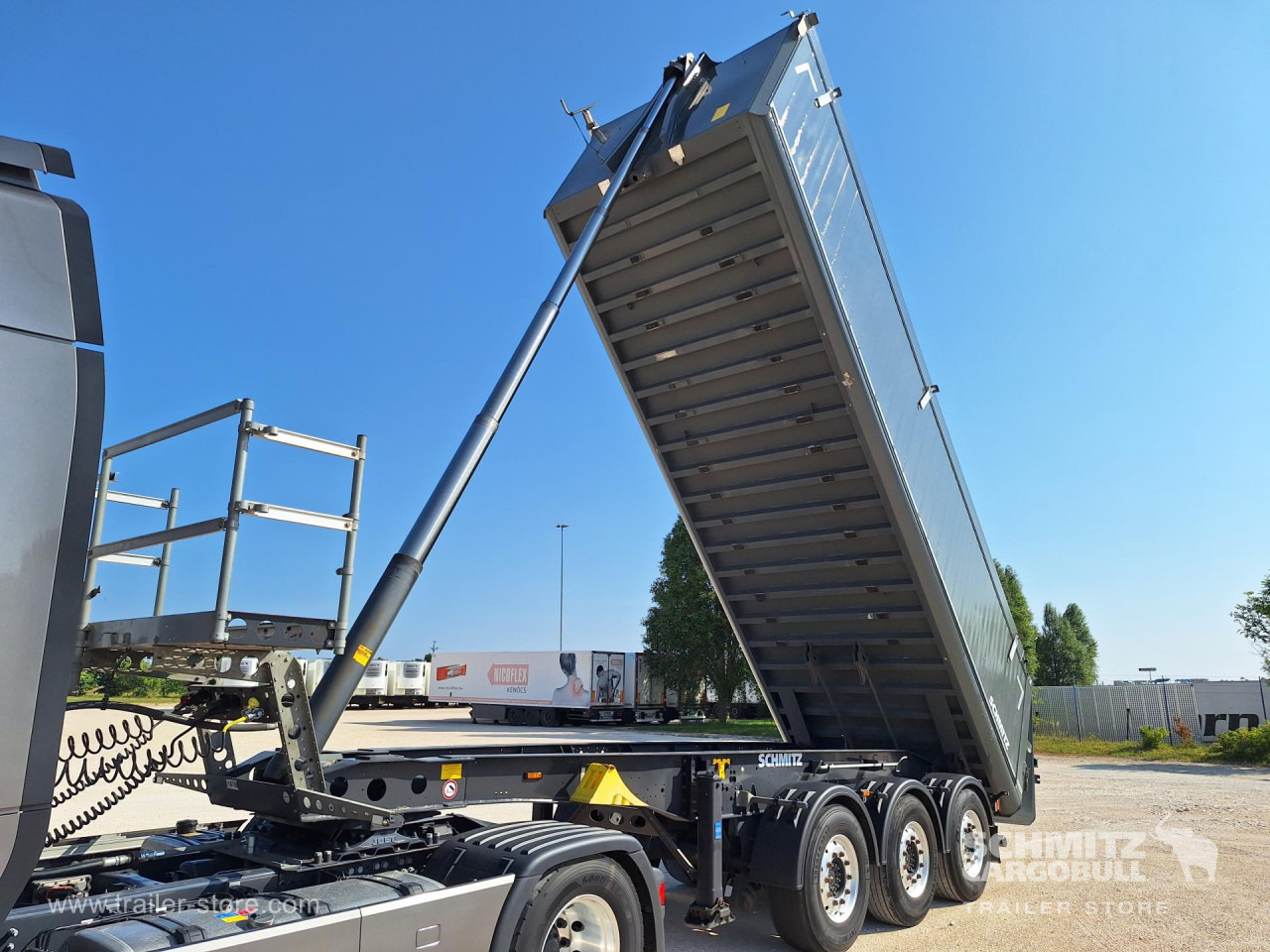 Tipper semi-trailer SCHMITZ Tipper Alu-square sided body 27m³: picture 12
