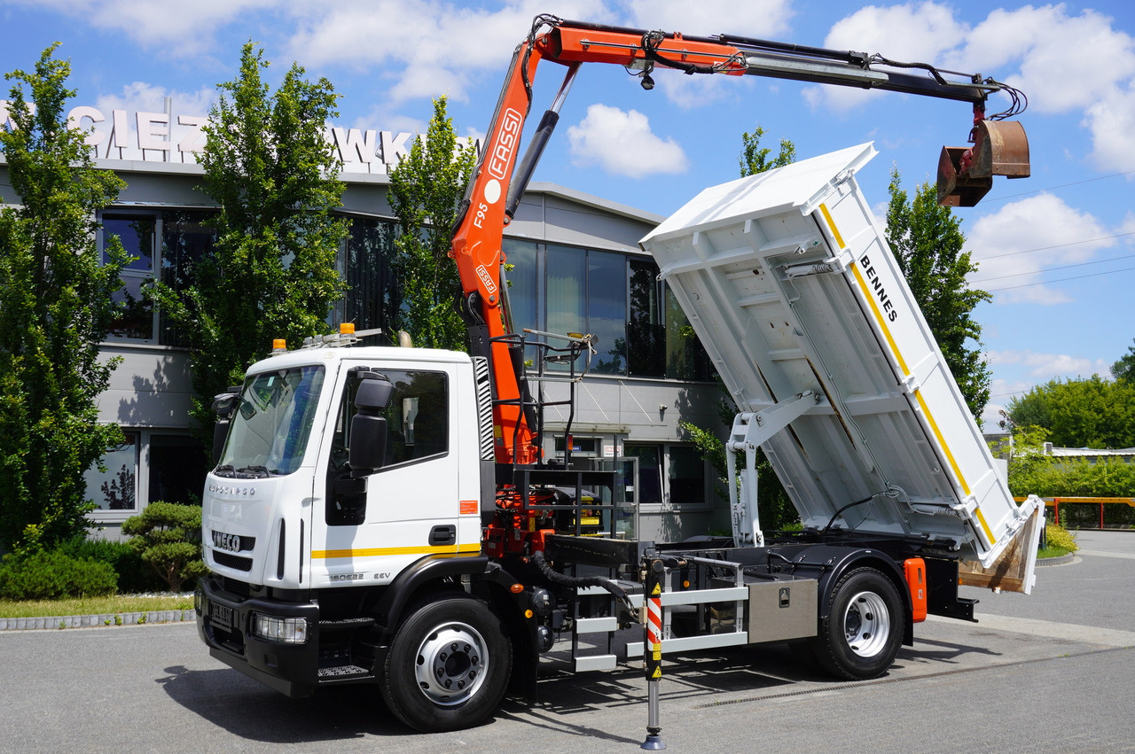 IVECO Eurocargo 160E22 EEV Dump truck / Bortmatic / Crane FASSI F95A.0.22 - Crane truck: picture 1 IVECO Eurocargo 160E22 EEV Dump truck / Bortmatic / Crane FASSI F95A.0.22 - Crane truck: picture 1