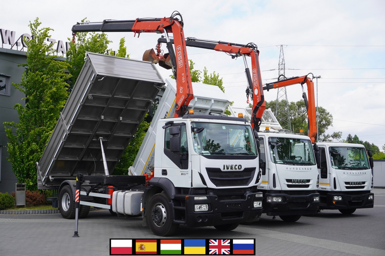 IVECO Stralis 310 E6 / NEW 3-sided tipper / Fassi F135 crane with remote control - Tipper, Crane truck: picture 1 IVECO Stralis 310 E6 / NEW 3-sided tipper / Fassi F135 crane with remote control - Tipper, Crane truck: picture 1