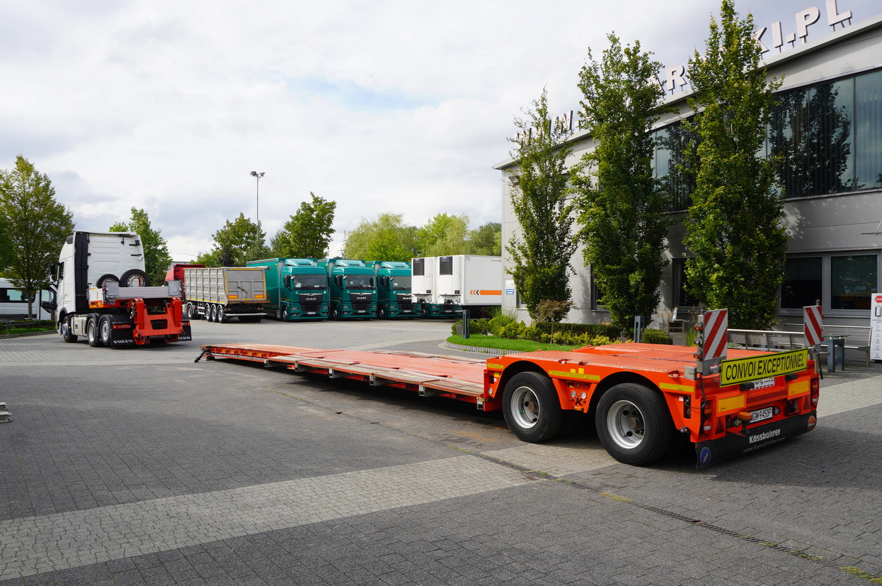 Low loader semi-trailer KÄSSBOHRER LB2 TIEF-BETT low loader semi-trailer / 16.5 m / Extendable semi-trailer / steered axles / 2 units: picture 12 Low loader semi-trailer KÄSSBOHRER LB2 TIEF-BETT low loader semi-trailer / 16.5 m / Extendable semi-trailer / steered axles / 2 units: picture 12