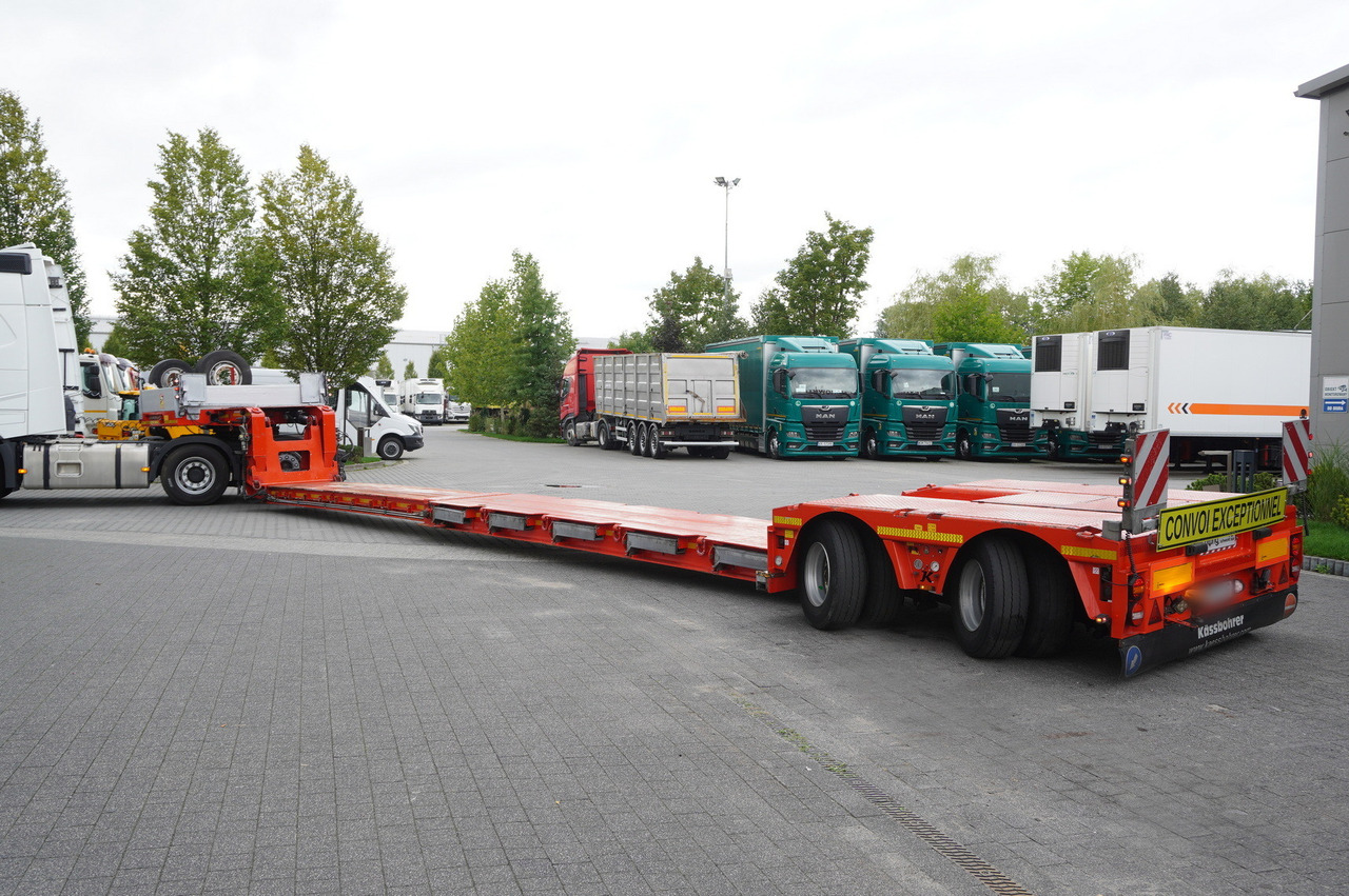 Low loader semi-trailer KÄSSBOHRER LB2 TIEF-BETT low loader semi-trailer / 16.5 m / Extendable semi-trailer / steered axles / 2 units: picture 6 Low loader semi-trailer KÄSSBOHRER LB2 TIEF-BETT low loader semi-trailer / 16.5 m / Extendable semi-trailer / steered axles / 2 units: picture 6