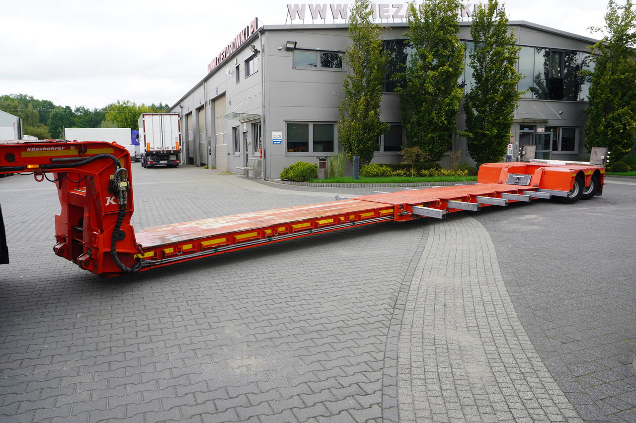 Low loader semi-trailer KÄSSBOHRER LB2 TIEF-BETT low loader semi-trailer / 16.5 m / Extendable semi-trailer / steered axles / 2 units: picture 16 Low loader semi-trailer KÄSSBOHRER LB2 TIEF-BETT low loader semi-trailer / 16.5 m / Extendable semi-trailer / steered axles / 2 units: picture 16