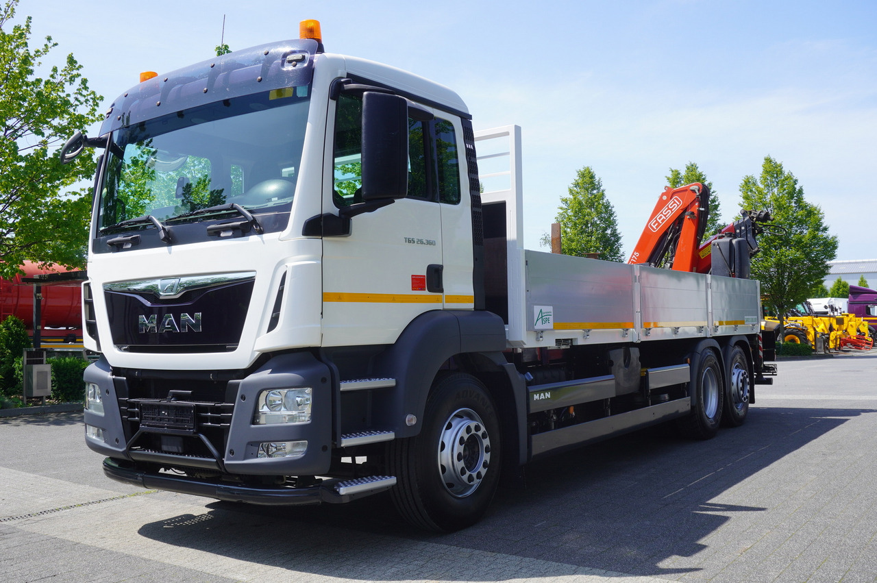Crane truck MAN TGS 26.360 Flatbed / Fassi F175 7.7 T / steered 3rd axle: picture 8