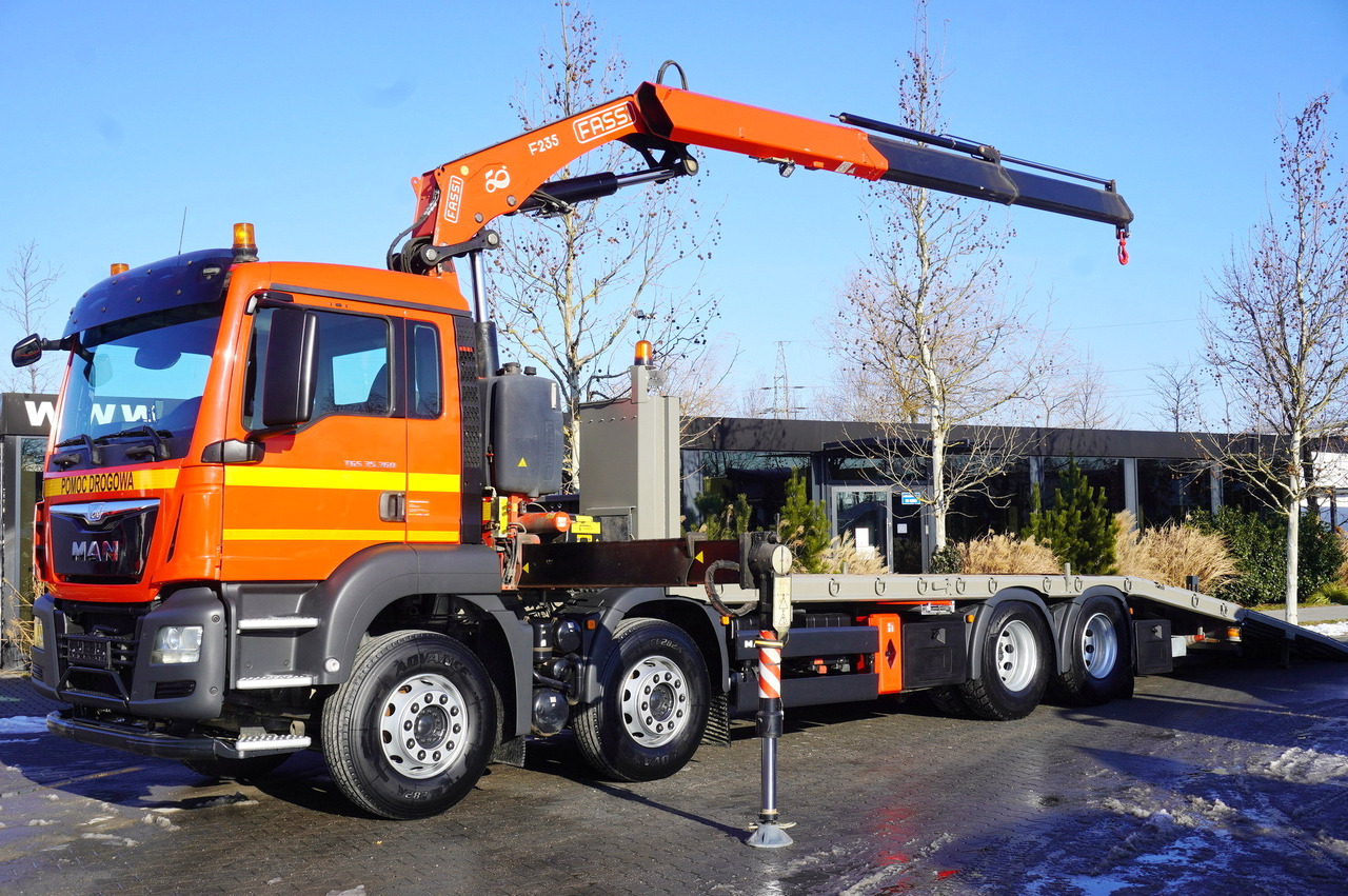 MAN TGS 35.360 E6 8×2 / HDS Fassi F235A 6500 kg / Tow truck - Tow truck, Crane truck: picture 1 MAN TGS 35.360 E6 8×2 / HDS Fassi F235A 6500 kg / Tow truck - Tow truck, Crane truck: picture 1
