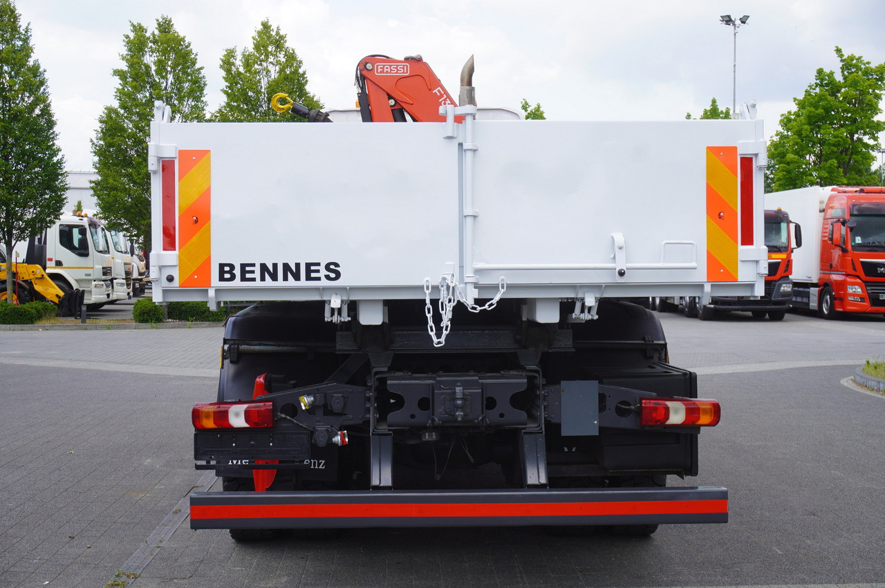 Dropside/ Flatbed truck, Crane truck MERCEDES-BENZ AROCS 2633 6x4 / 5.5 T crane FASSI F135 / Tipper 15 EPAL: picture 7