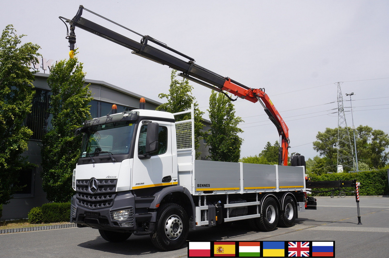 MERCEDES-BENZ AROCS 2636 Flatbed / HDS FASSI F175 7.7 T / 150,000 km - Crane truck: picture 1 MERCEDES-BENZ AROCS 2636 Flatbed / HDS FASSI F175 7.7 T / 150,000 km - Crane truck: picture 1