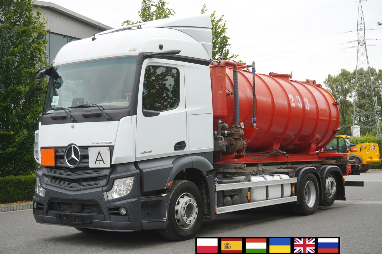 MERCEDES-BENZ Actros 2545 6 × 2 MP5 / NEW septic barrel 13000 L - Slurry tanker: picture 1 MERCEDES-BENZ Actros 2545 6 × 2 MP5 / NEW septic barrel 13000 L - Slurry tanker: picture 1