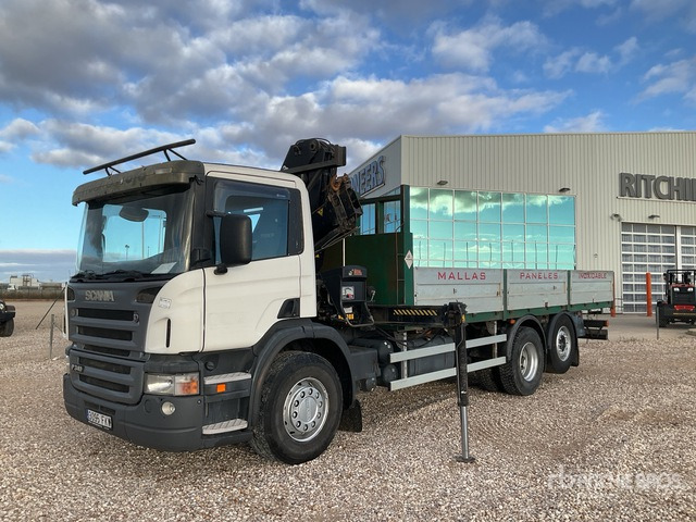 2007 Scania P340 2006 Hiab 144B-2 5 ton on 6x2 Flatbed Truck with Crane - Dropside/ Flatbed truck, Crane truck: picture 3 2007 Scania P340 2006 Hiab 144B-2 5 ton on 6x2 Flatbed Truck with Crane - Dropside/ Flatbed truck, Crane truck: picture 3